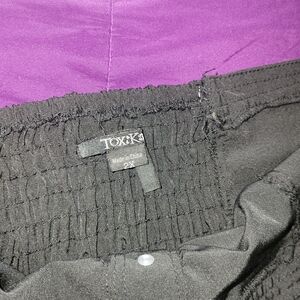 Toxik3 Black Smocked Strapless Jumper 2XL